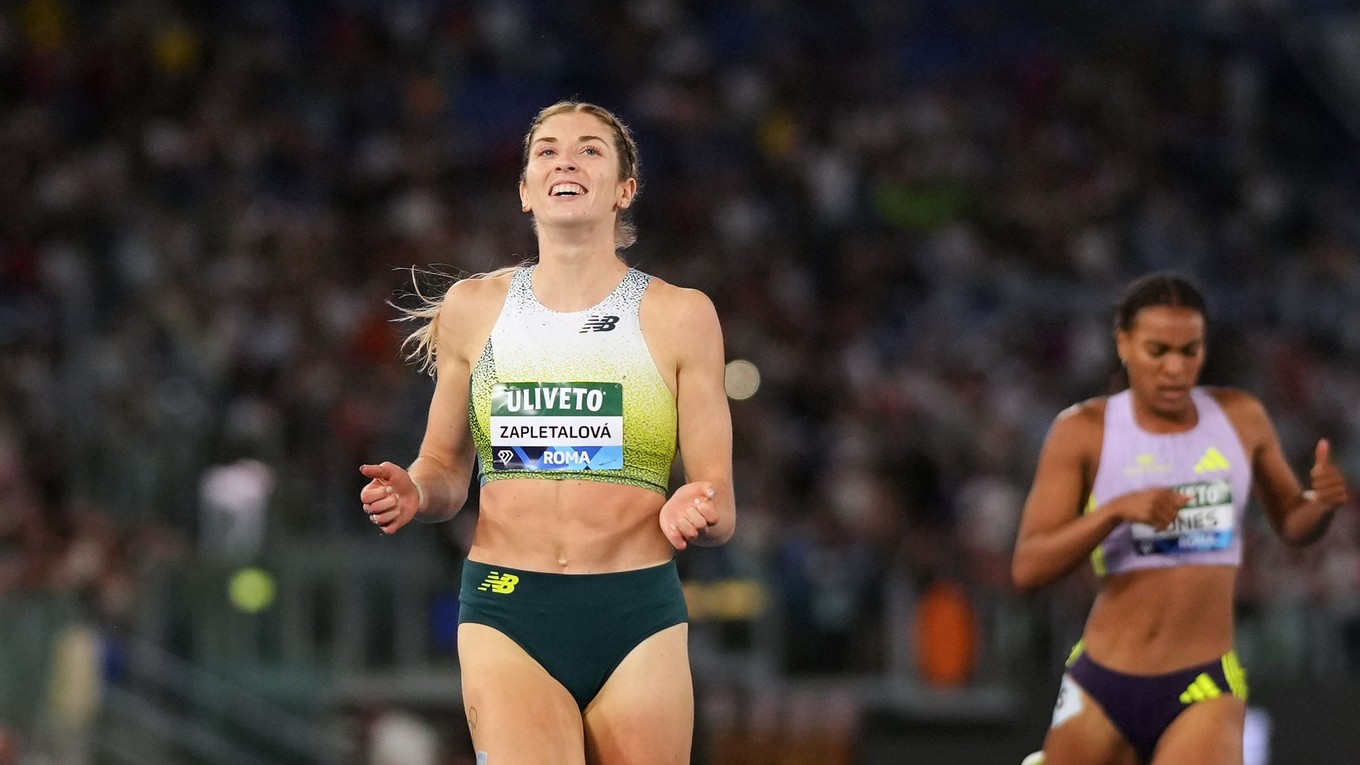 Emma Zapletalová triumfovala v behu na 400 metrov prekážky na mítingu Diamantovej ligy v Ríme 2026.