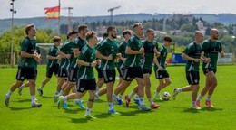 hráči 1. FC Tatran Prešov počas tréningu