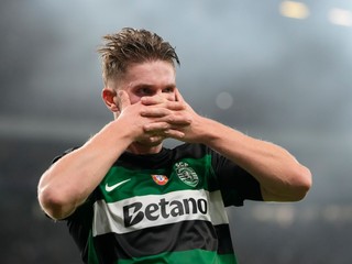 Viktor Gyökeres v drese Sporting Lisabon. 