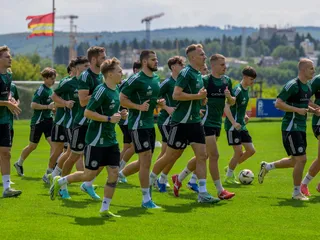 hráči 1. FC Tatran Prešov počas tréningu