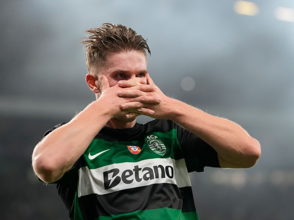 Viktor Gyökeres v drese Sporting Lisabon. 