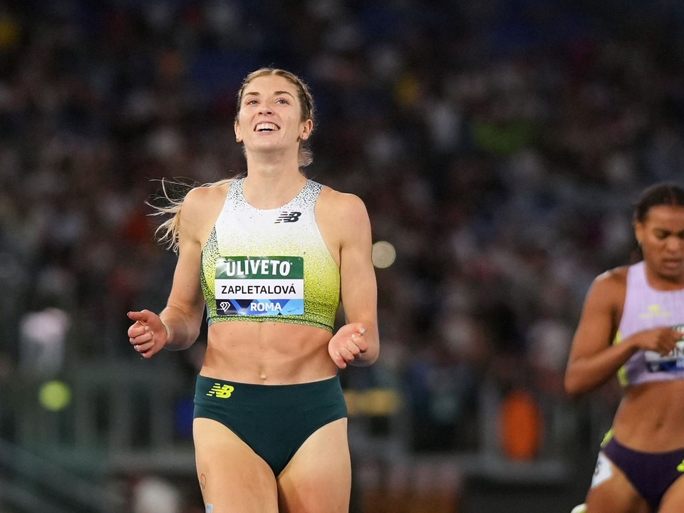 Emma Zapletalová triumfovala v behu na 400 metrov prekážky na mítingu Diamantovej ligy v Ríme 2026. 