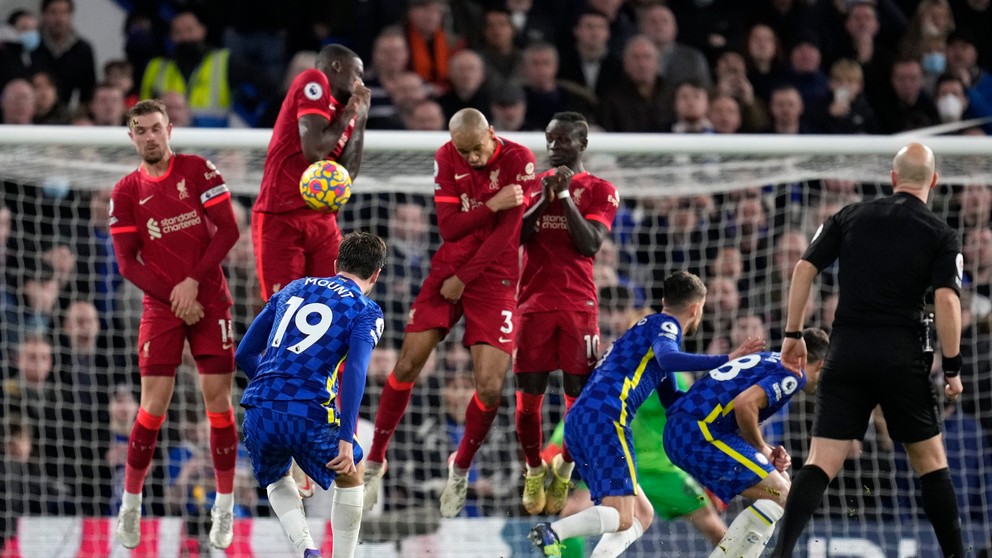 Momentka zo zápasu Premier League Chelsea FC - Liverpool FC.