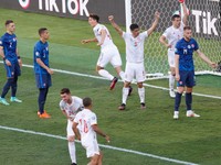 Momentka zo zápasu Slovensko - Španielsko na EURO 2020 / 2021.