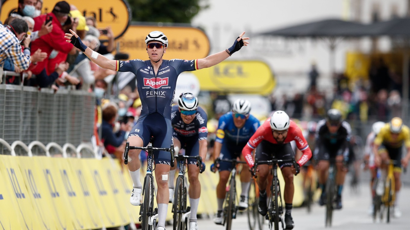 Tim Merlier vyhral 3. etapu na Tour de France 2021.