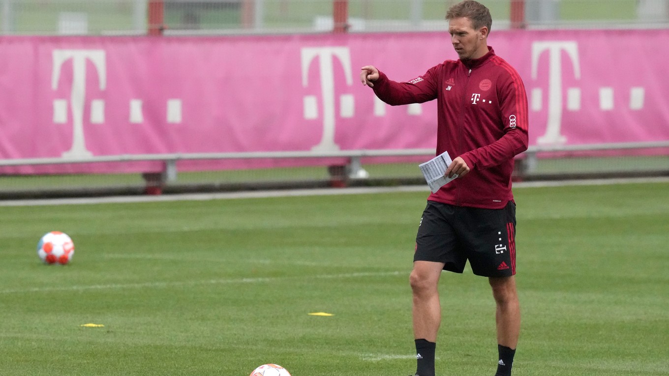Tréner Bayernu Mníchov Julian Nagelsmann. 