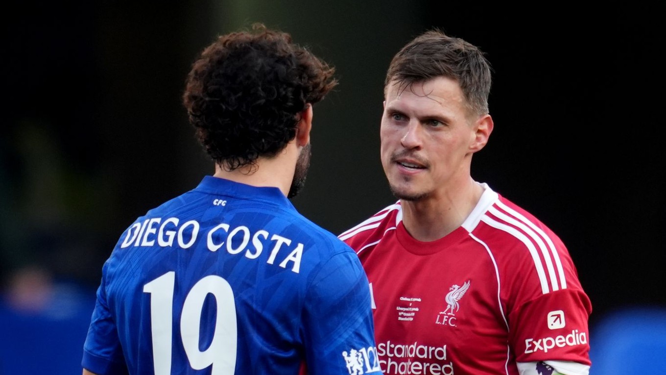 Diego Costa a Martin Škrtel v charitatívnom zápase