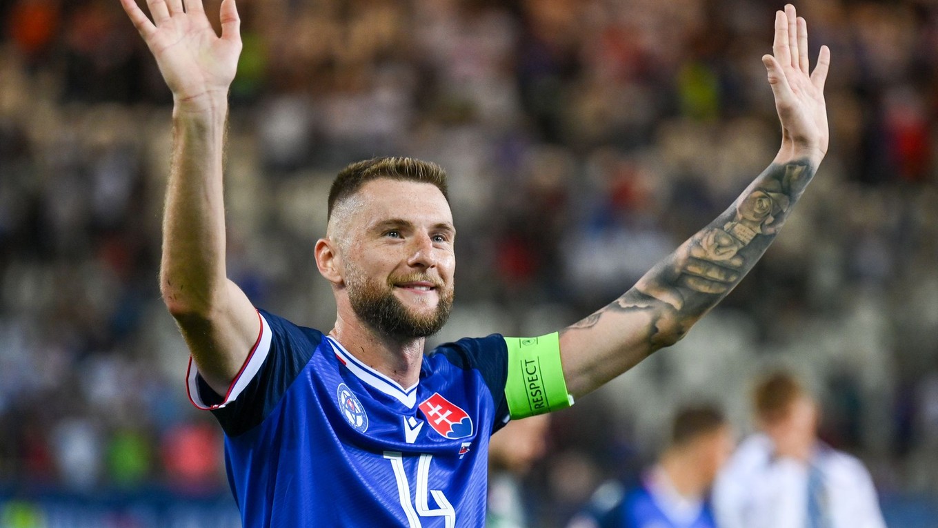 Kapitán slovenskej futbalovej reprezentácie Milan Škriniar.