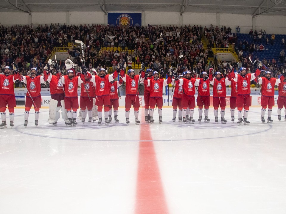 Českí hokejisti na Hlinka Gretzky Cupe. 