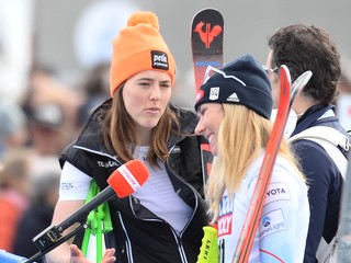 Petra Vlhová a Mikaela Shiffrinová.