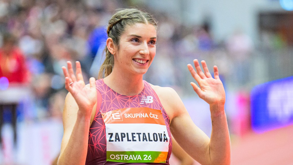 Na snímke slovenská reprezentantka Emma Zapletalová pred behom na 400 metrov.
