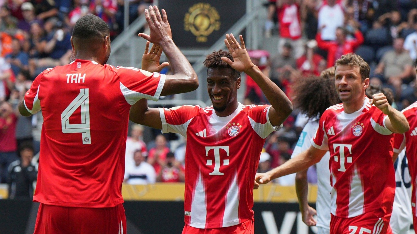 Futbalisti Bayernu sa radujú z gólu