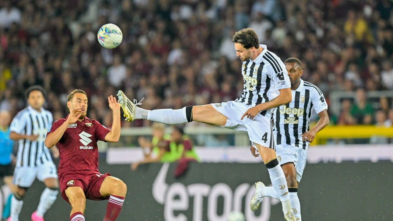 Fotka zo zápasu FC Turín - Juventus Turín.