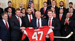 Donald Trump s hráčmi Floridy Panthers.