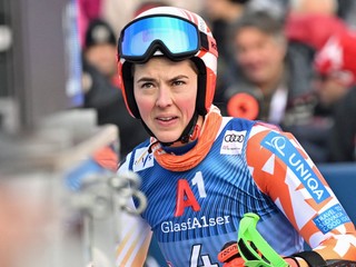 Petra Vlhová v obrovskom slalome v Lienzi. 