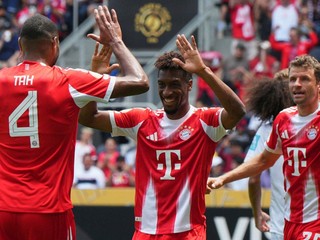 Futbalisti Bayernu sa radujú z gólu