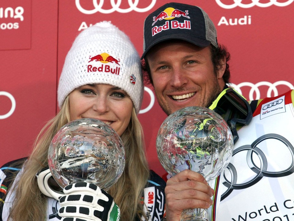 Lindsey Vonnová a Aksel Lund Svindal