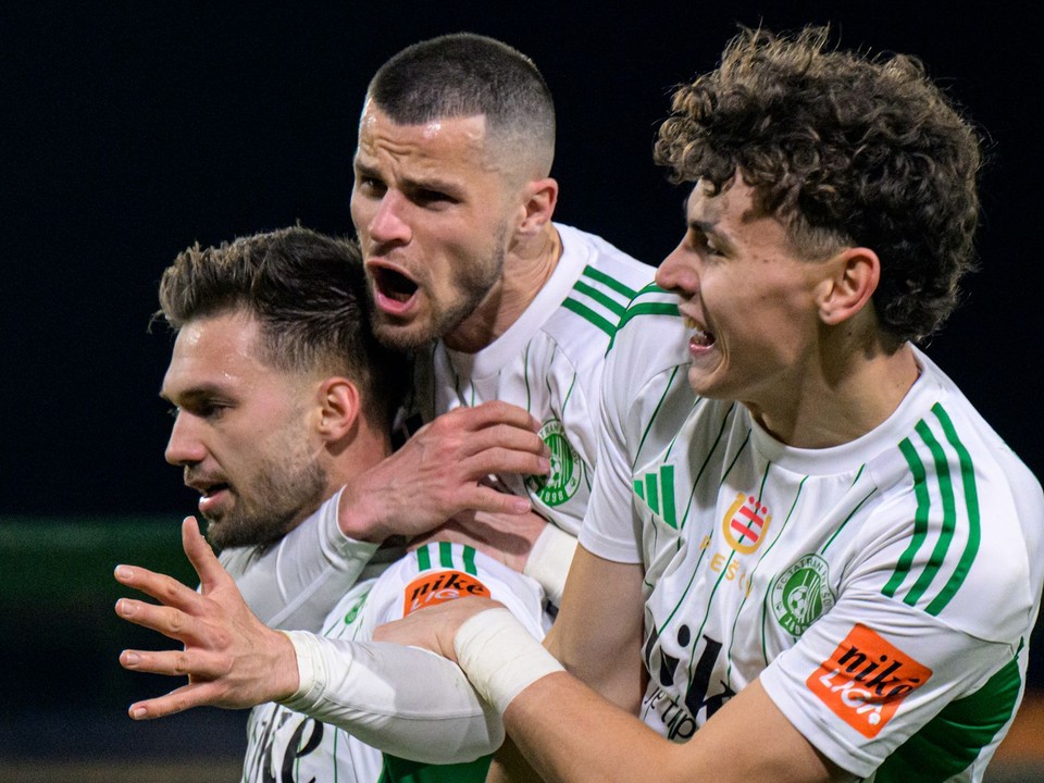 Radosť futbalistov Prešova z gólu 