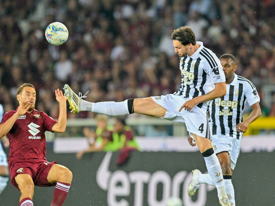 Fotka zo zápasu FC Turín - Juventus Turín.