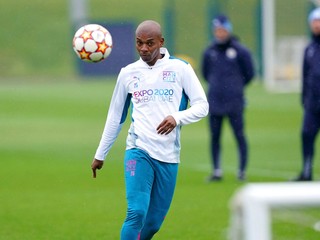 Fernandinho na tréningu Manchester City.