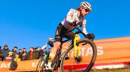 Viktória Chladoňová počas Svetového pohára v cyklokrose.