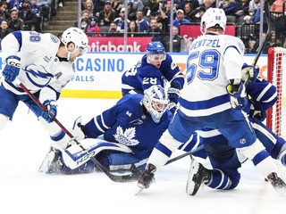 Momentka zo zápasu Toronto - Tampa