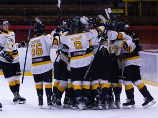Radosť hokejistov TEBS Bratislava