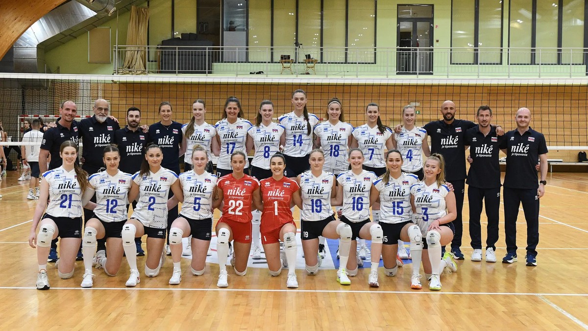 Slovenské volejbalistky.
