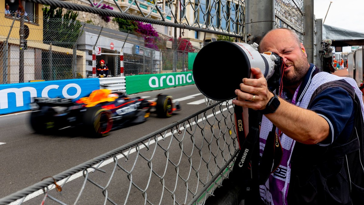 Slovenský fotograf F1 Martin Trenkler počas Veľkej ceny Monaka. 