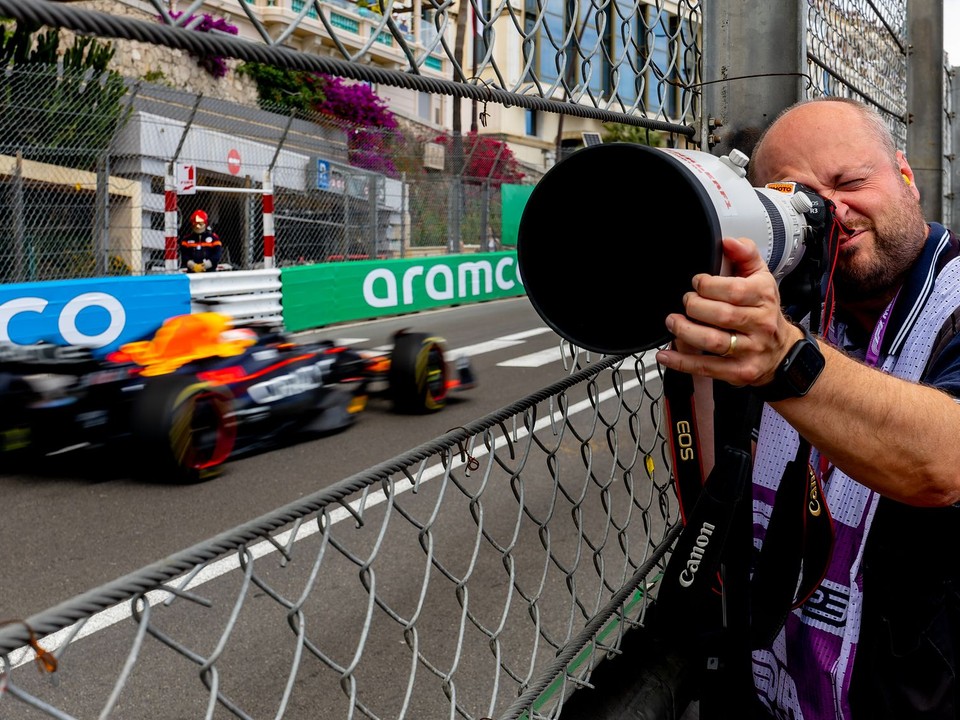 Slovenský fotograf F1 Martin Trenkler počas Veľkej ceny Monaka. 