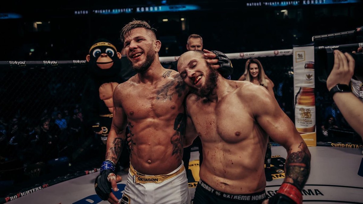 Matouš Kohout (ČR) a František Fodor (SR) na Oktagon Prime 4.
