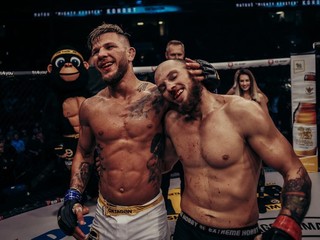 Matouš Kohout (ČR) a František Fodor (SR) na Oktagon Prime 4.