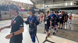 Program, výsledky a tabuľky - Slovensko na MS juniorov v hokejbale 2024 v Žiline (U18 a U16).