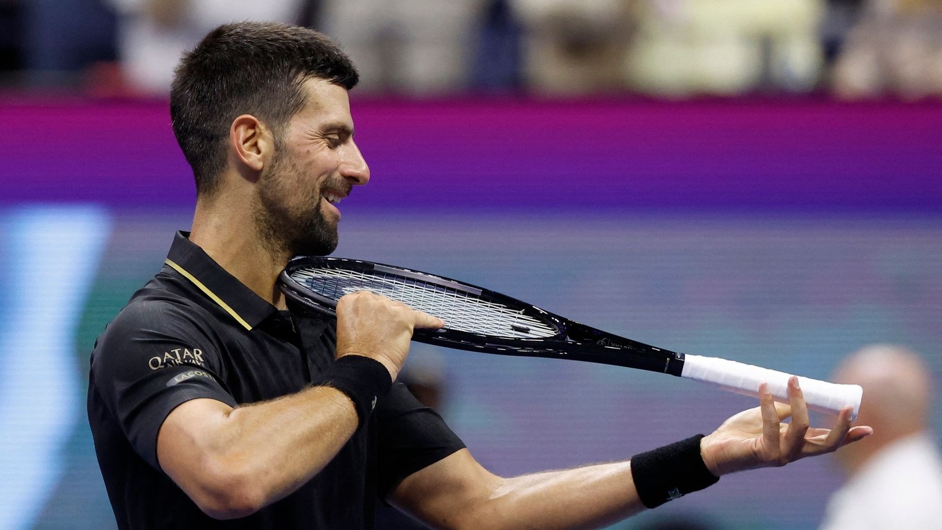 Srbský tenista Novak Djokovič počas US Open 2025.