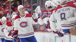 Slovenský hokejista v drese Montrealu Canadiens Juraj Slafkovský.