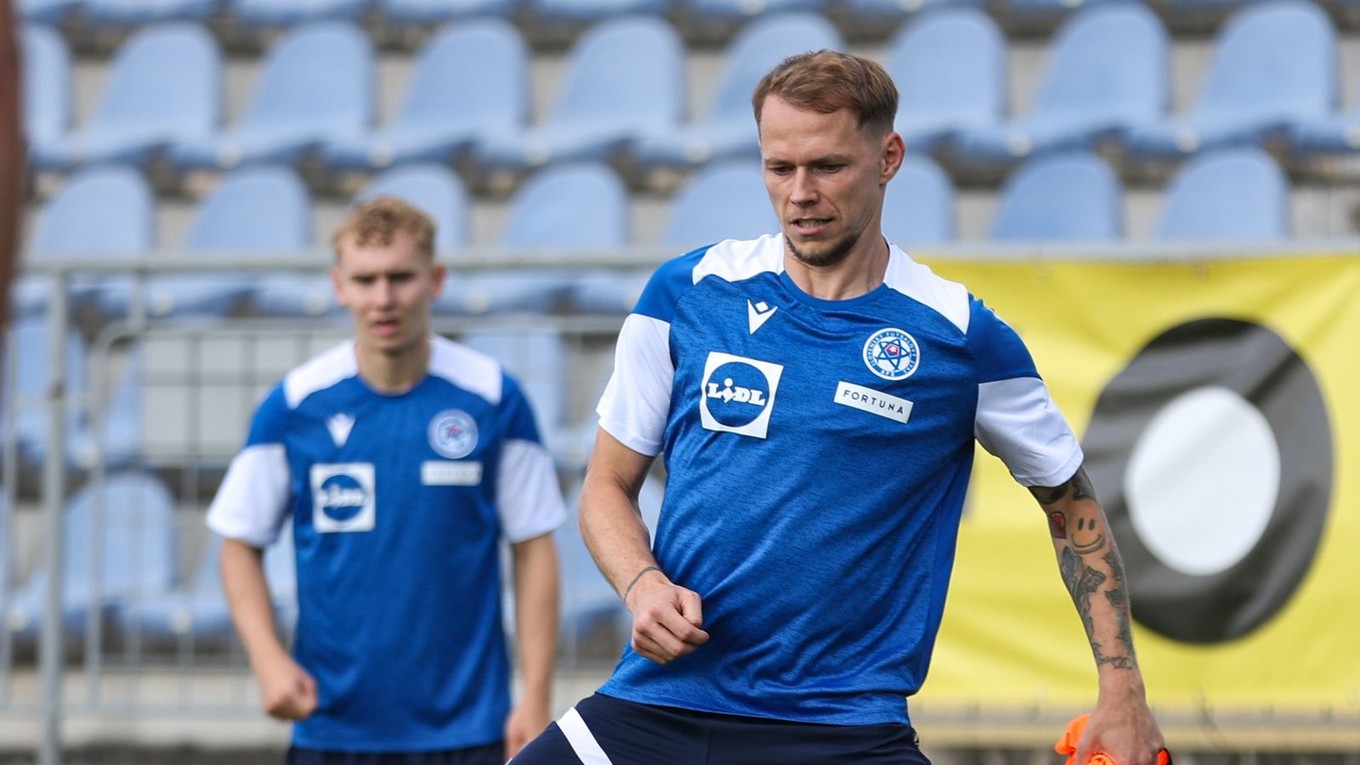 Ondrej Duda na tréningu Slovenska