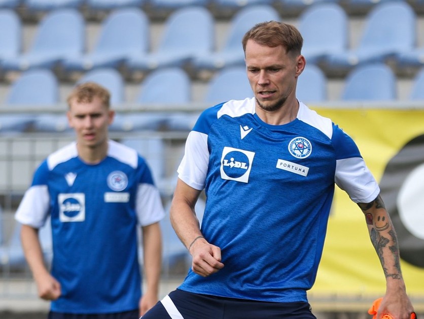 Ondrej Duda na tréningu Slovenska