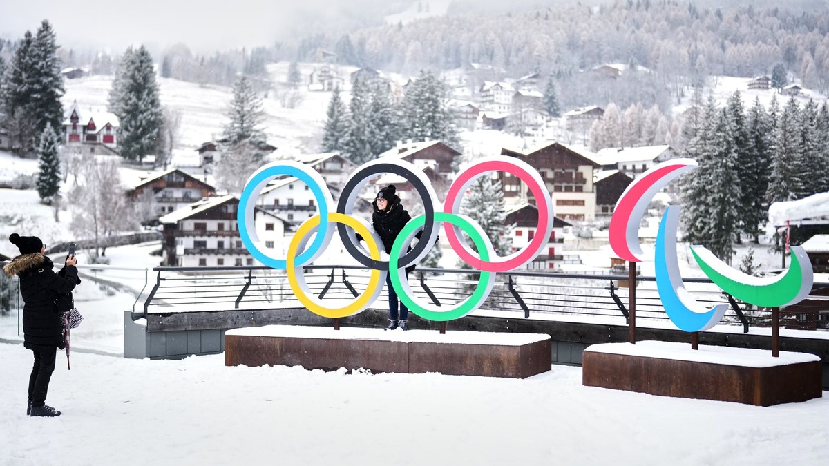 Olympijské a paralympijské kruhy. 