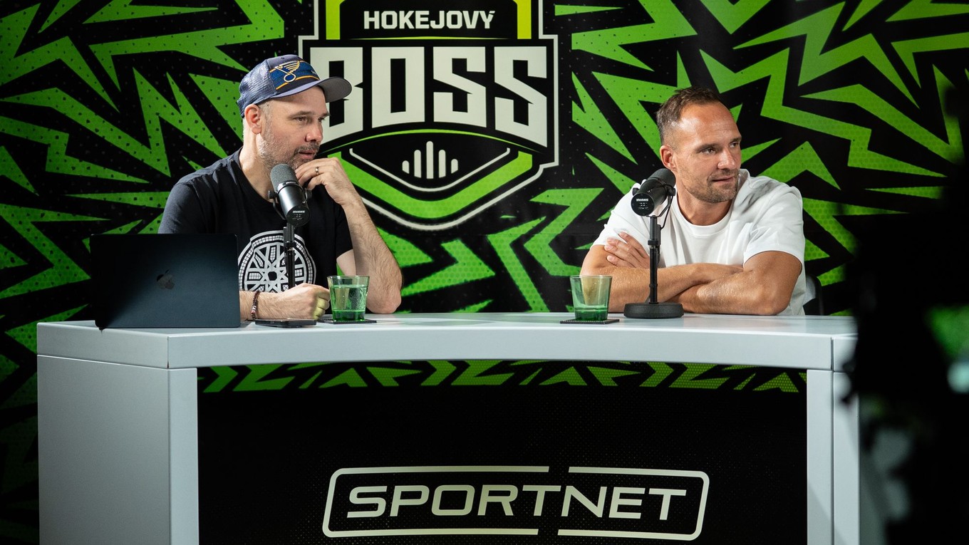 Filip Hudec a Andrej Sekera v podcaste Hokejový BOSS NHL.