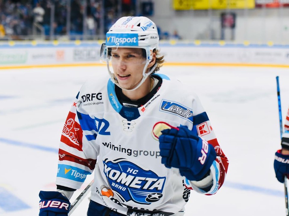 Andrej Kollár v drese Komety Brno.