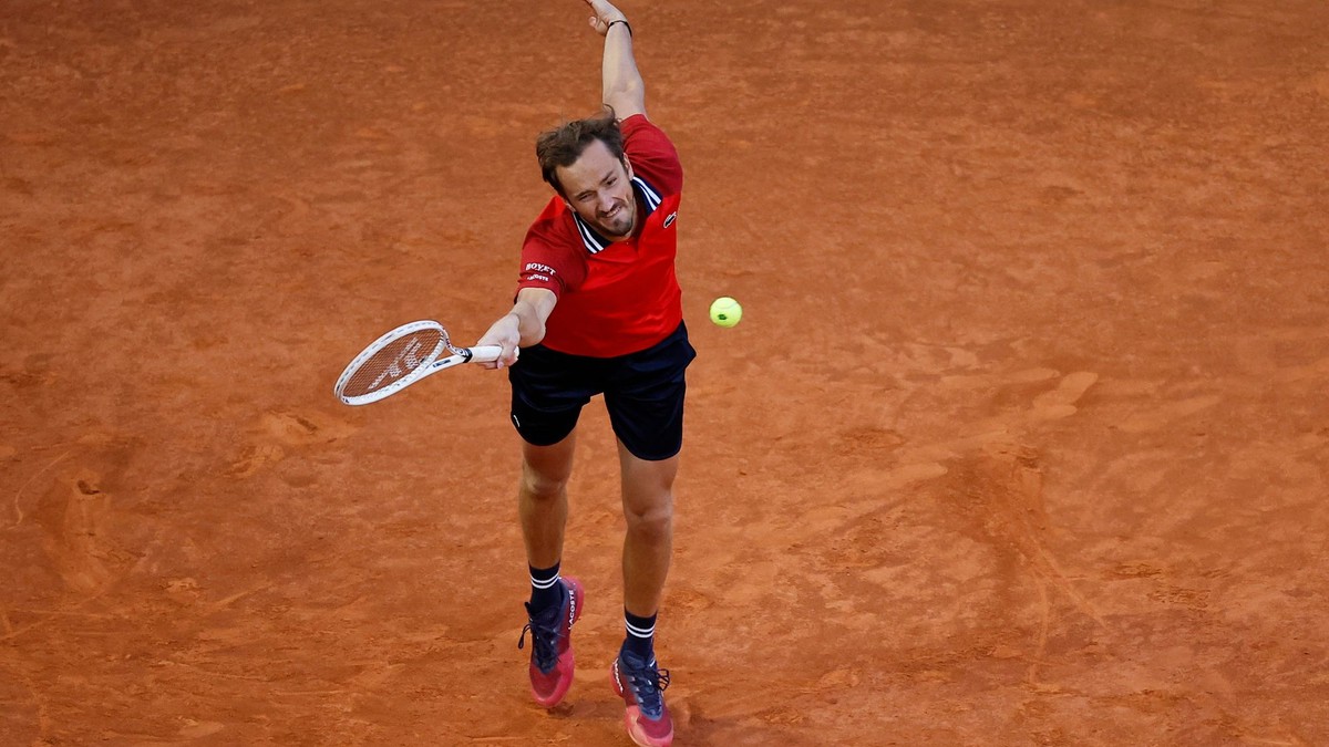 Daniil Medvedev na turnaji v Madride. 