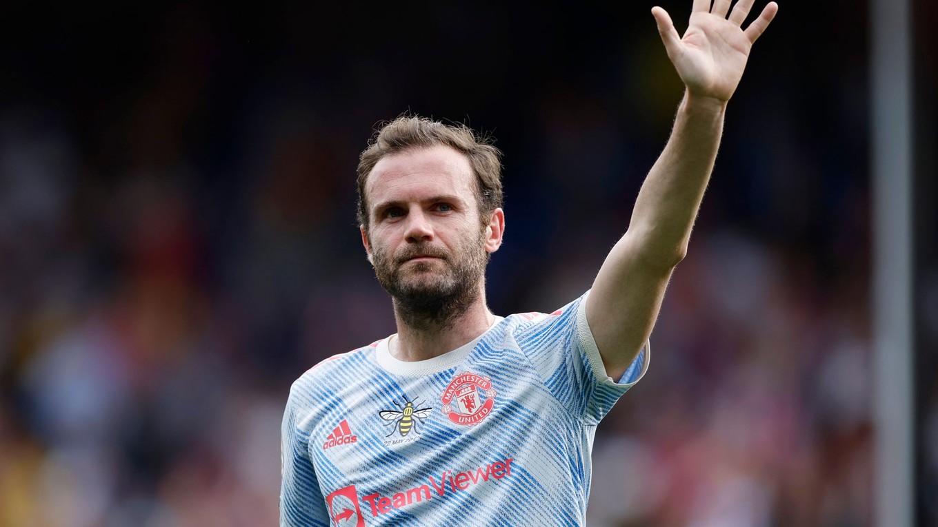 Juan Mata v drese Manchestru United.