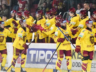 Radosť hokejistov Trenčína.