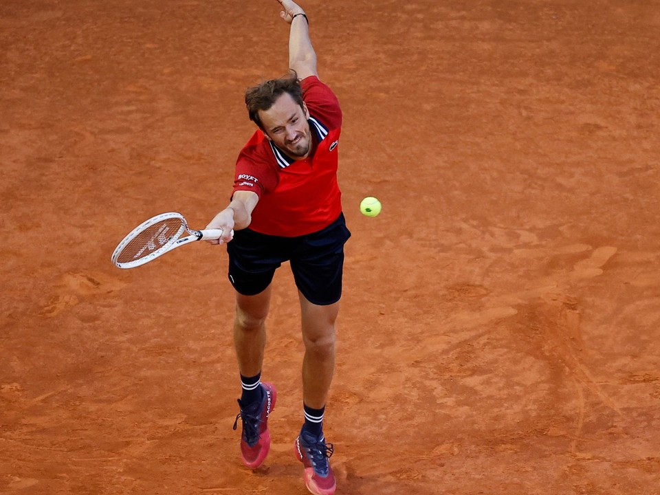 Daniil Medvedev na turnaji v Madride. 