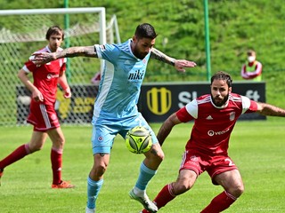 Momentka zo zápasu MFK Dukla Banská Bystrica - ŠK Slovan Bratislava.