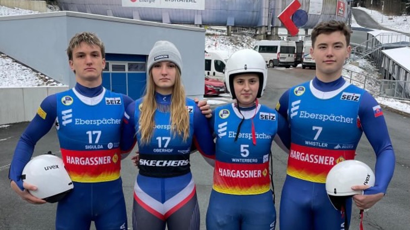 Slovenskí reprezentanti v sánkovaní.
