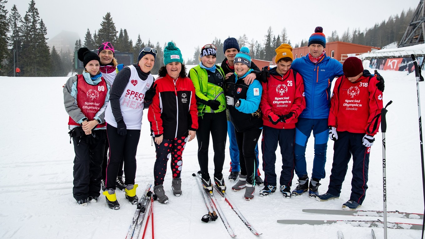 Slovenský tím športovcov s intelektuálnym znevýhodnením.