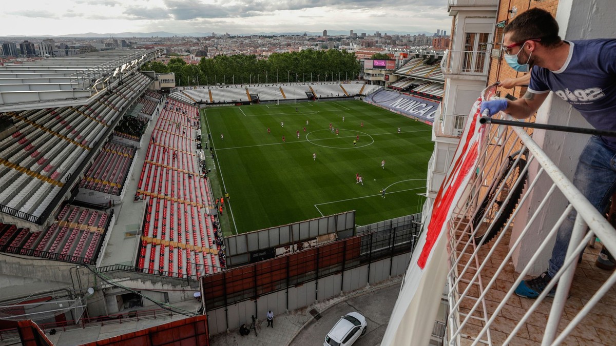 Štadión Raya Vallecano. 