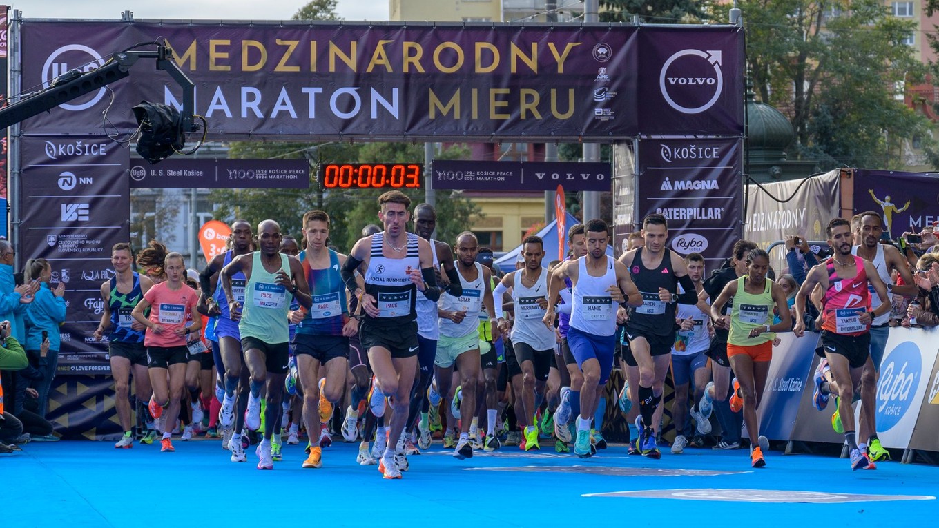 Medzinárodný maratónu mieru v Košiciach.