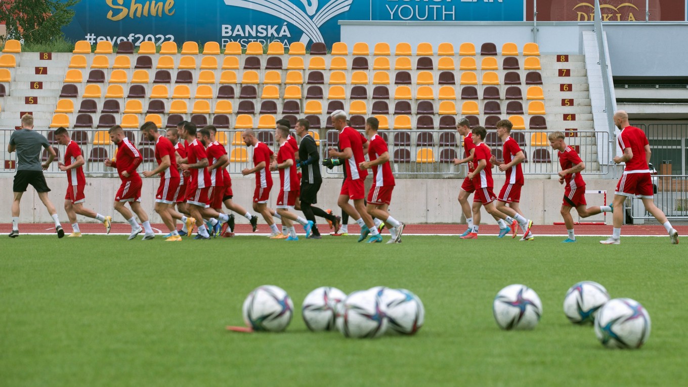 Tréning futbalistov MFK Dukla Banská Bystrica.